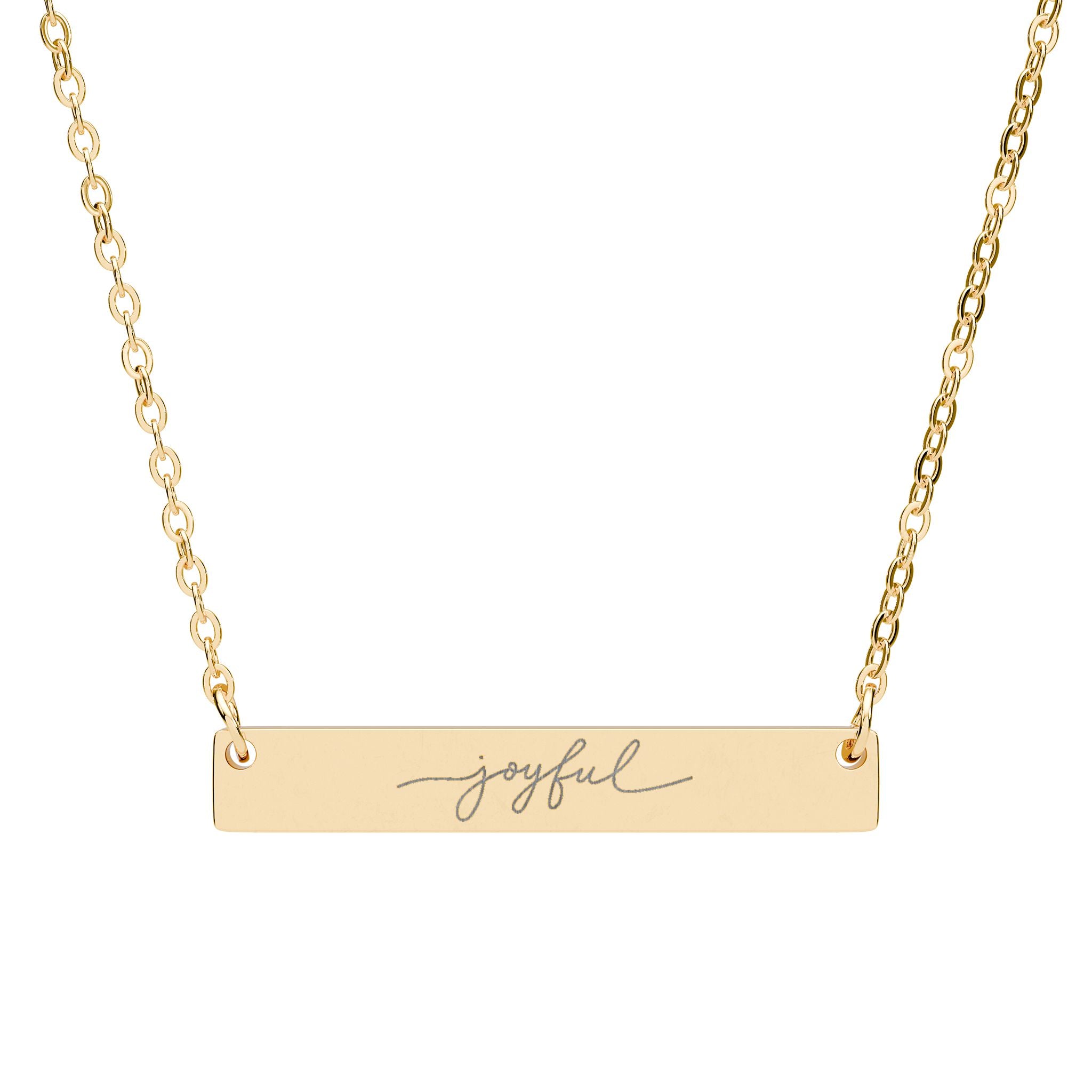 Joyful - Engraved Necklace