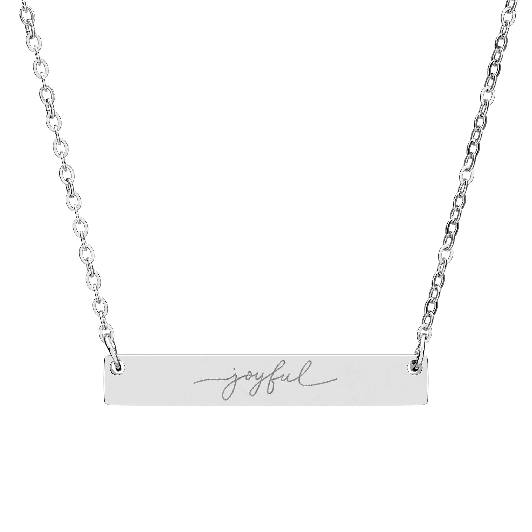 Joyful - Engraved Necklace